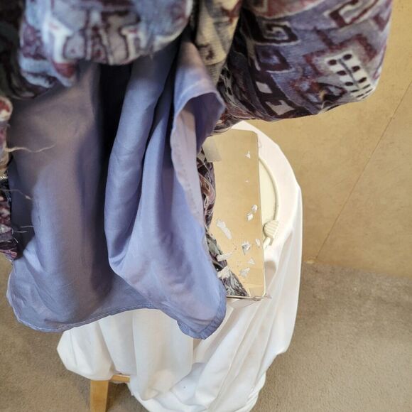 BB Dakota Small Dress women crochet keyhole sheer lining flowy midi sheath - Picture 6 of 13